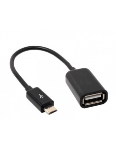 Adaptateur de câble USB femelle vers micro USB Noir